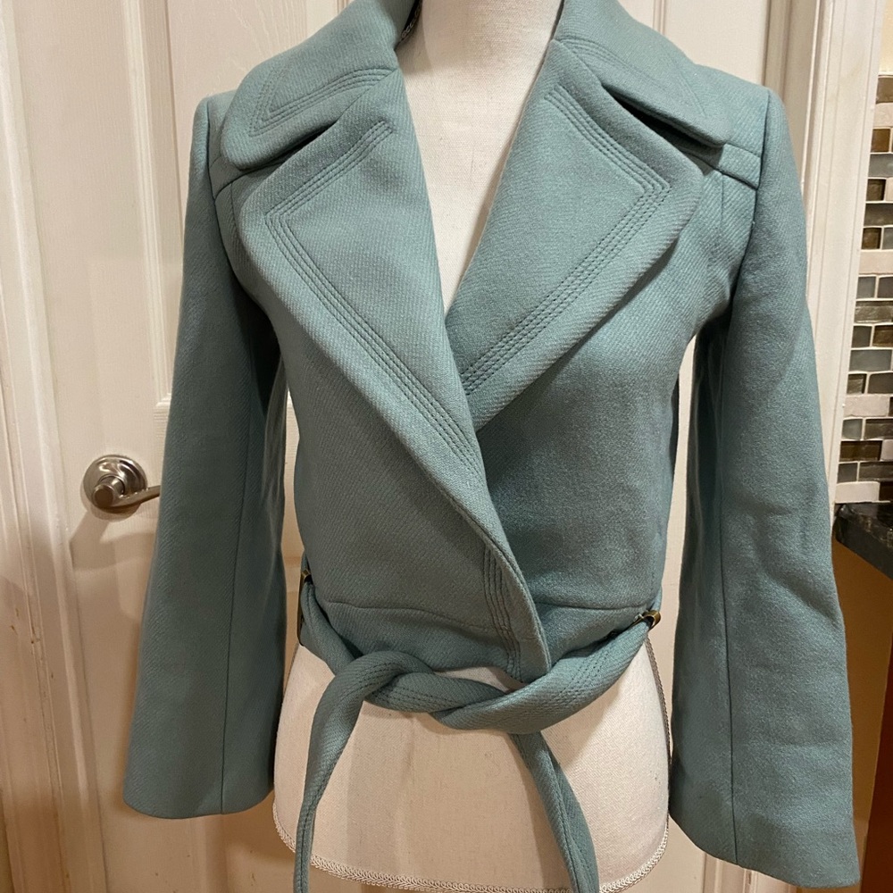 Diane con Furstenberg DVF cropped peacoat sz S